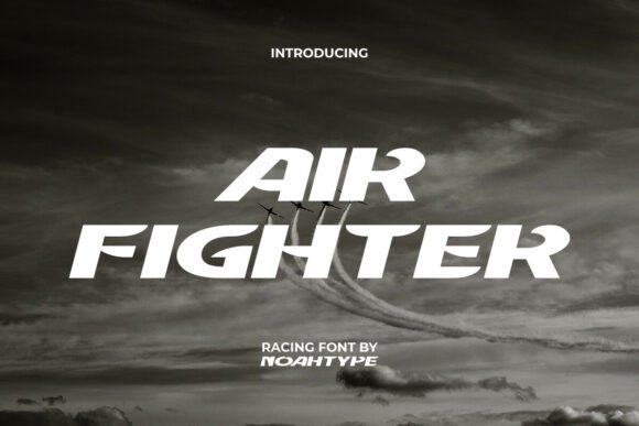Air Fighter: A Sporty Sans-Serif Display Font