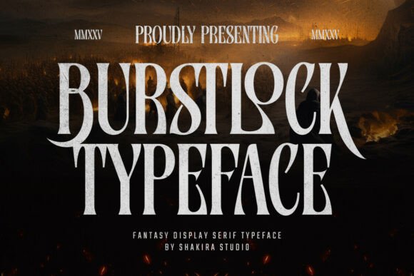 Burstlock: A Dramatic Serif for Epic Designs