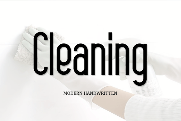 Cleaning: A Versatile Handwritten Script for Modern Design