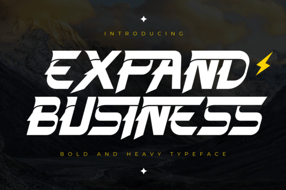 Expand Business: Dynamic Display Font for Modern Sports Branding