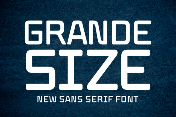 Grande Size: Bold Futuristic Font for Impactful Designs
