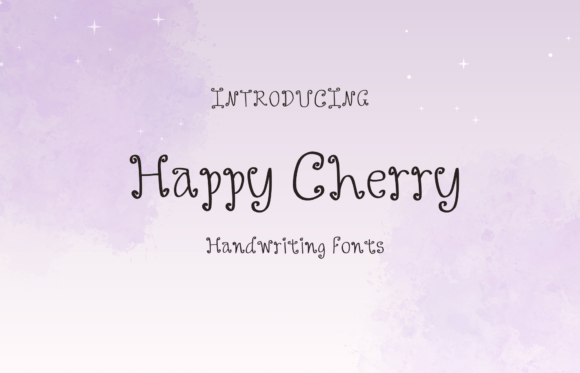 Happy Cherry: A Sweet Handwritten Font for Creative Projects