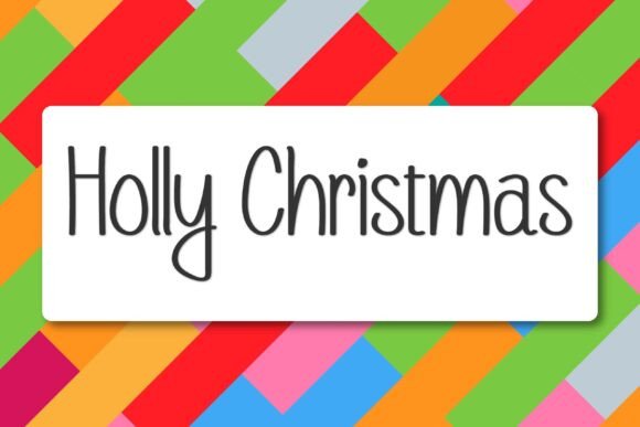 Holly Christmas: A Festive Handwritten Font for Design