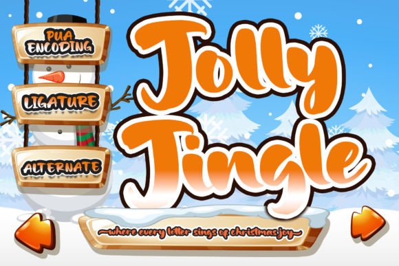 Jolly Jingle: A Festive Handwritten Typeface for Bold Designs