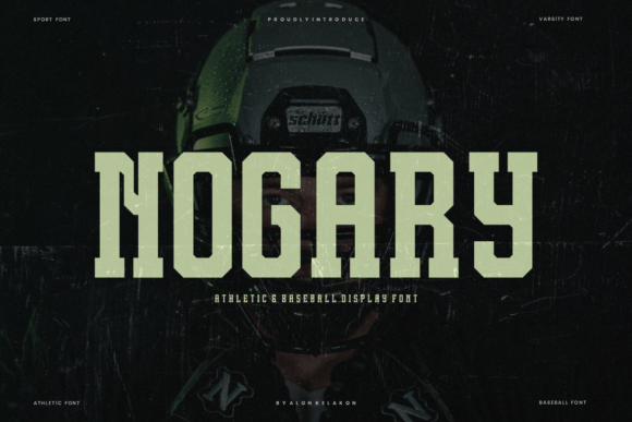 Nogary: The Bold Athletic Font for Game-Day Designs