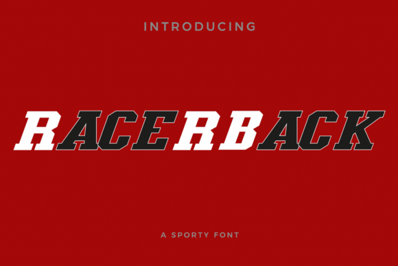 Racerback: The Athletic Display Font