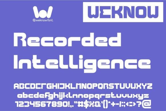 Recorded Intelligence: Bold Geometric Typography