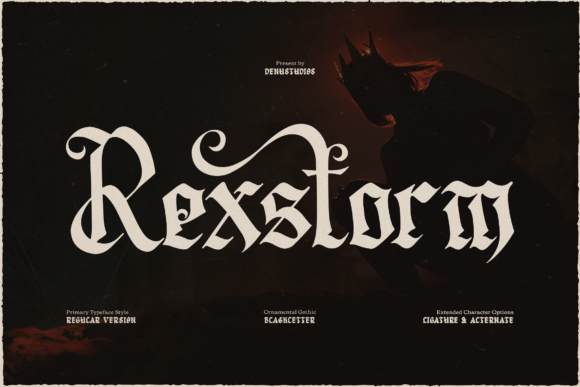 Rexstorm: A Bold Blackletter Typeface for Impactful Design