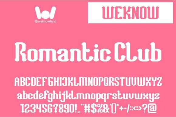 Romantic Club: A Retro Rounded Slab for Modern Branding