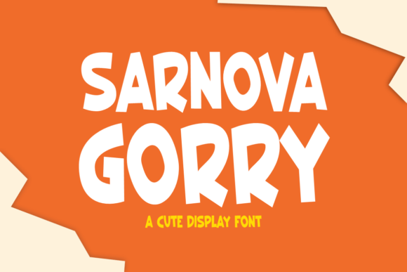 Sarnova Gorry: The Playful Display Font for Creative Projects