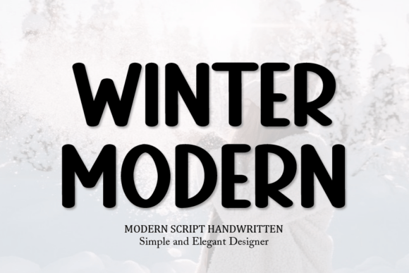 Winter Modern: A Quirky Display Font for Creative Projects